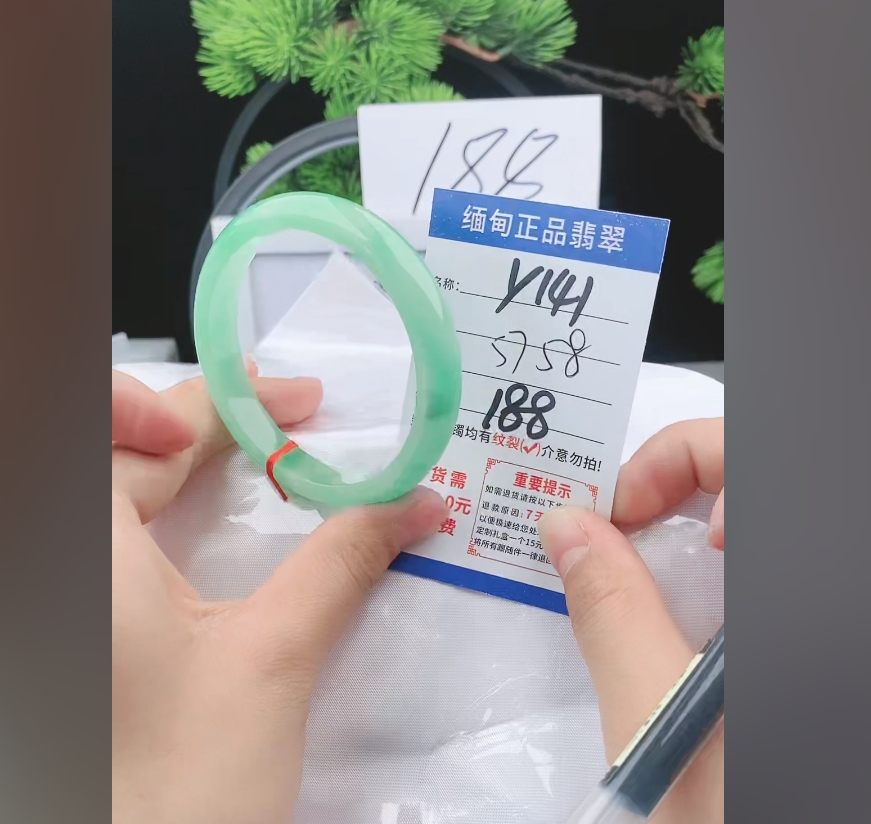 Y141【正品 缅甸翡翠】实物以直播间为准微色差
