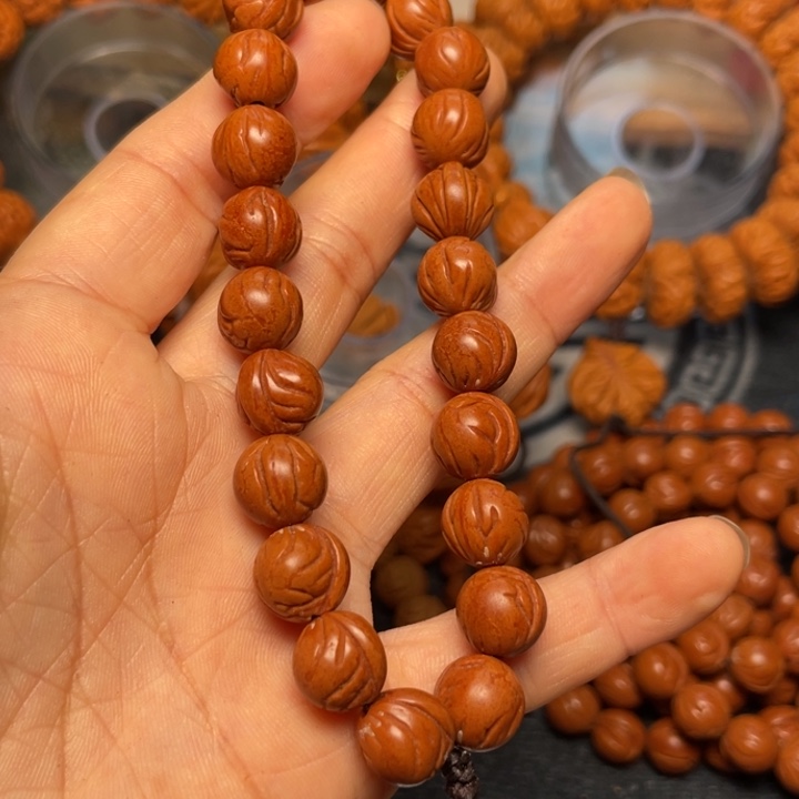 桃核手串,龙纹桃核27
