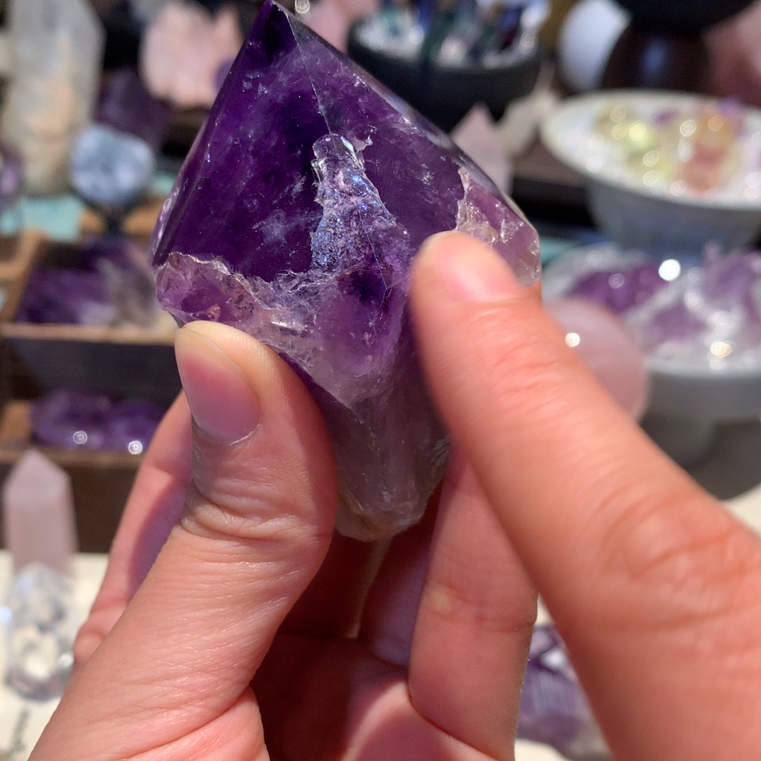 紫晶摆件未镶嵌紫水晶