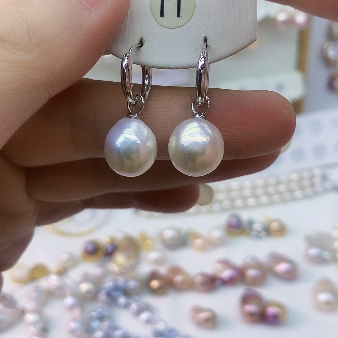 淡水珍珠耳饰未镶嵌