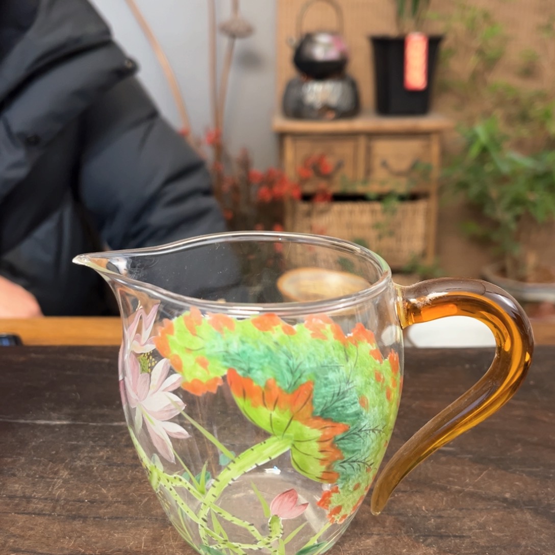 杯景德镇柴烧手绘杯