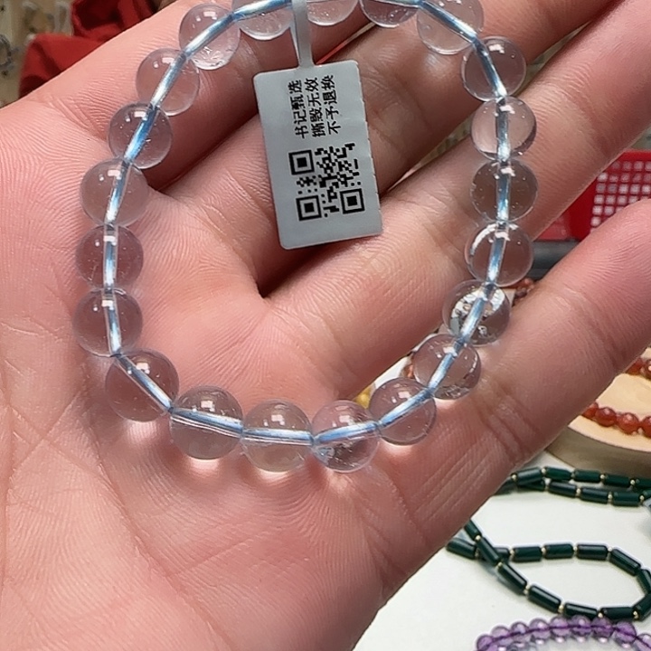 手链托帕石未镶嵌天然托帕石单圈9+