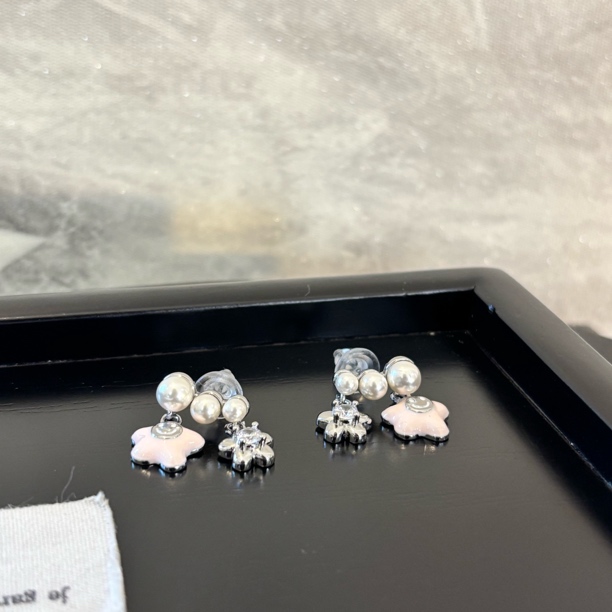 非金属仿珍珠项链 铜合金仿珍珠耳饰 笑脸星星耳环EH3387