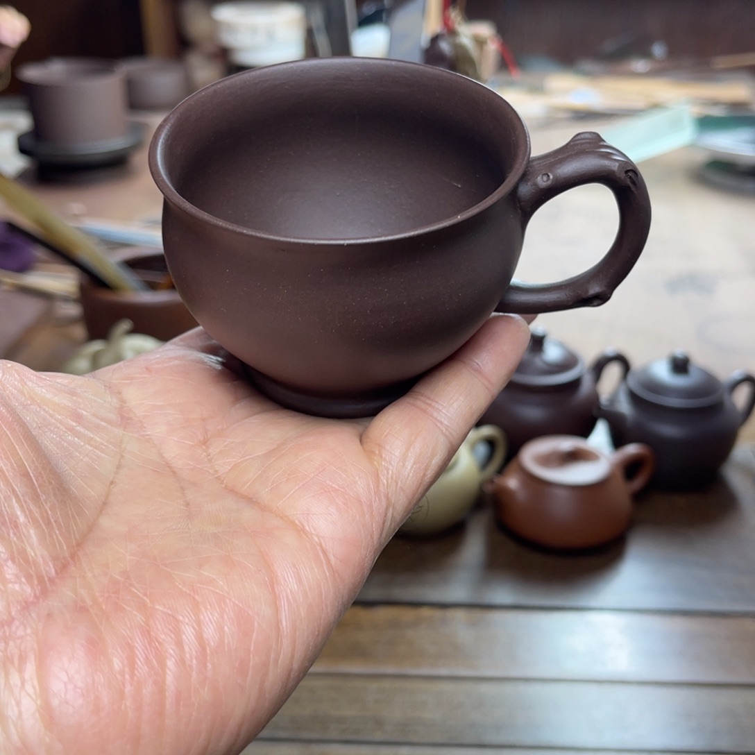 茶杯紫砂报春杯厂料制成1 4 0 C