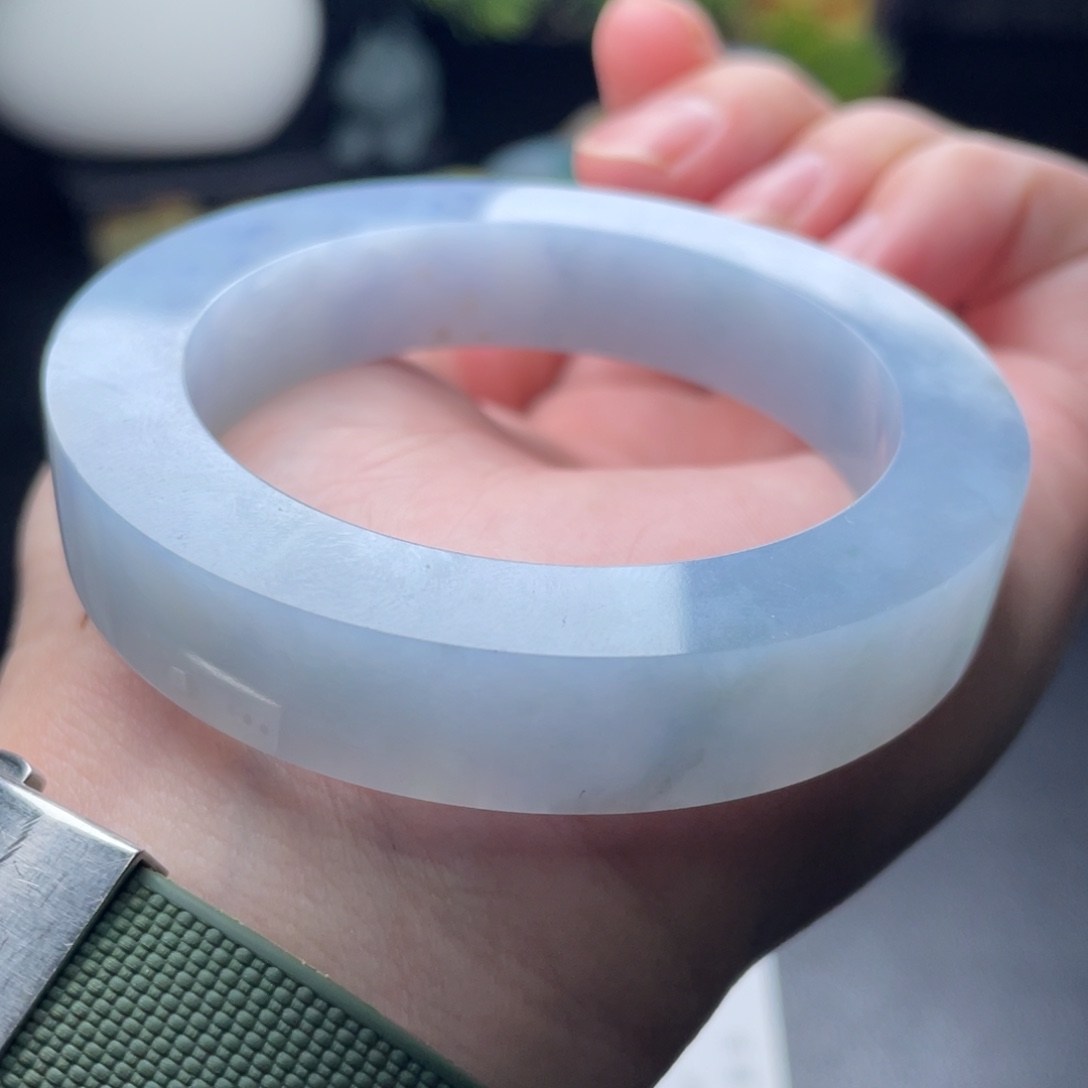 定制翡翠未镶嵌正圈冰蓝紫