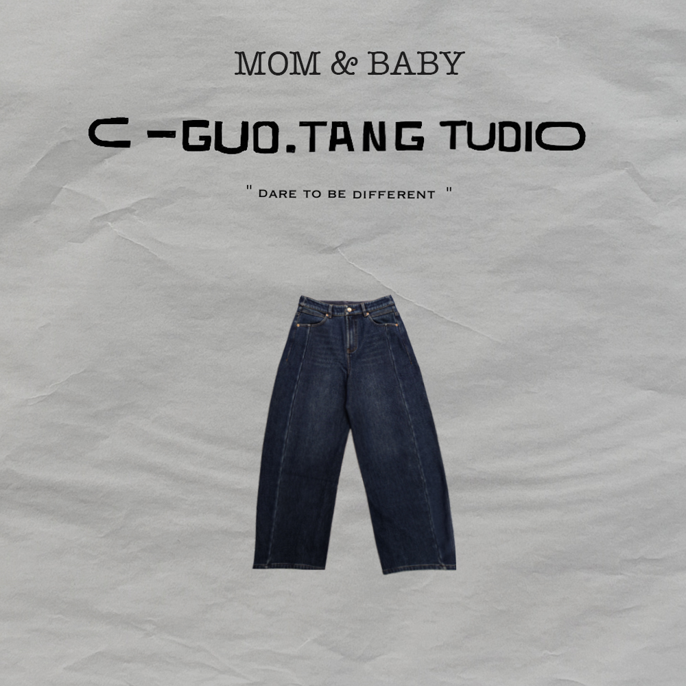 C-Guo.Tang Studio水洗冬季长裤韩版加绒加厚柔软牛仔裤复古潮
