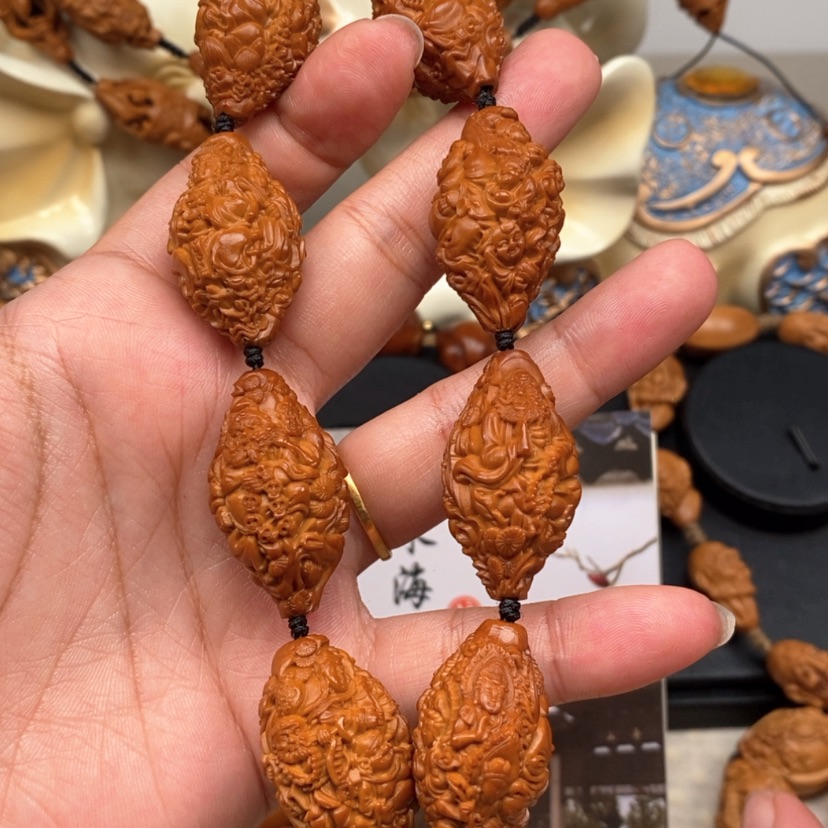 【闪购商品】橄榄核吊坠橄榄手工雕刻工艺