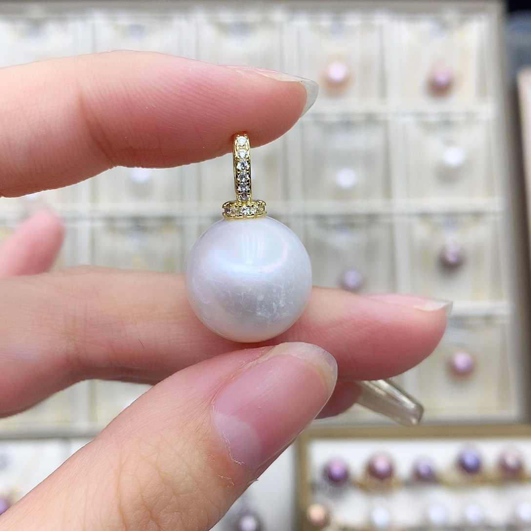 淡水珍珠吊坠(赠链)合金