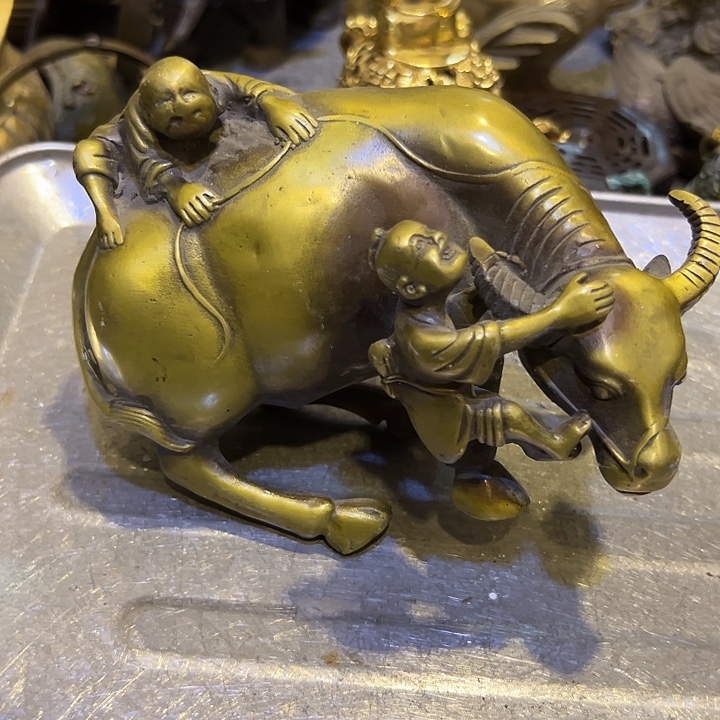黄铜摆件，文房工艺品摆件