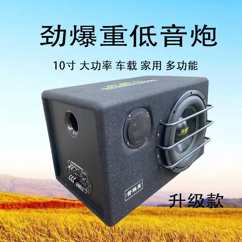 黄鹂鸟10寸大功率车载家用低音炮蓝牙音响汽车音响重低音炮蓝牙