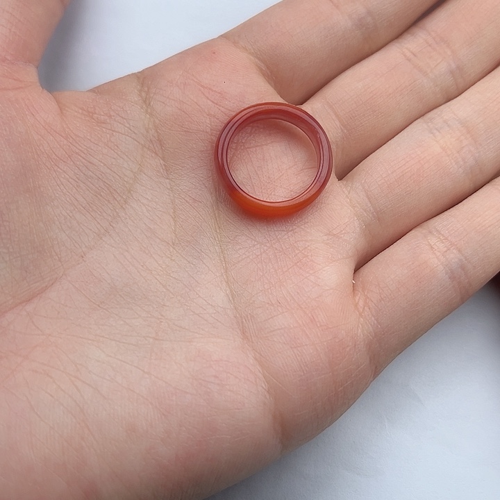 南红玛瑙戒指。k k未镶嵌