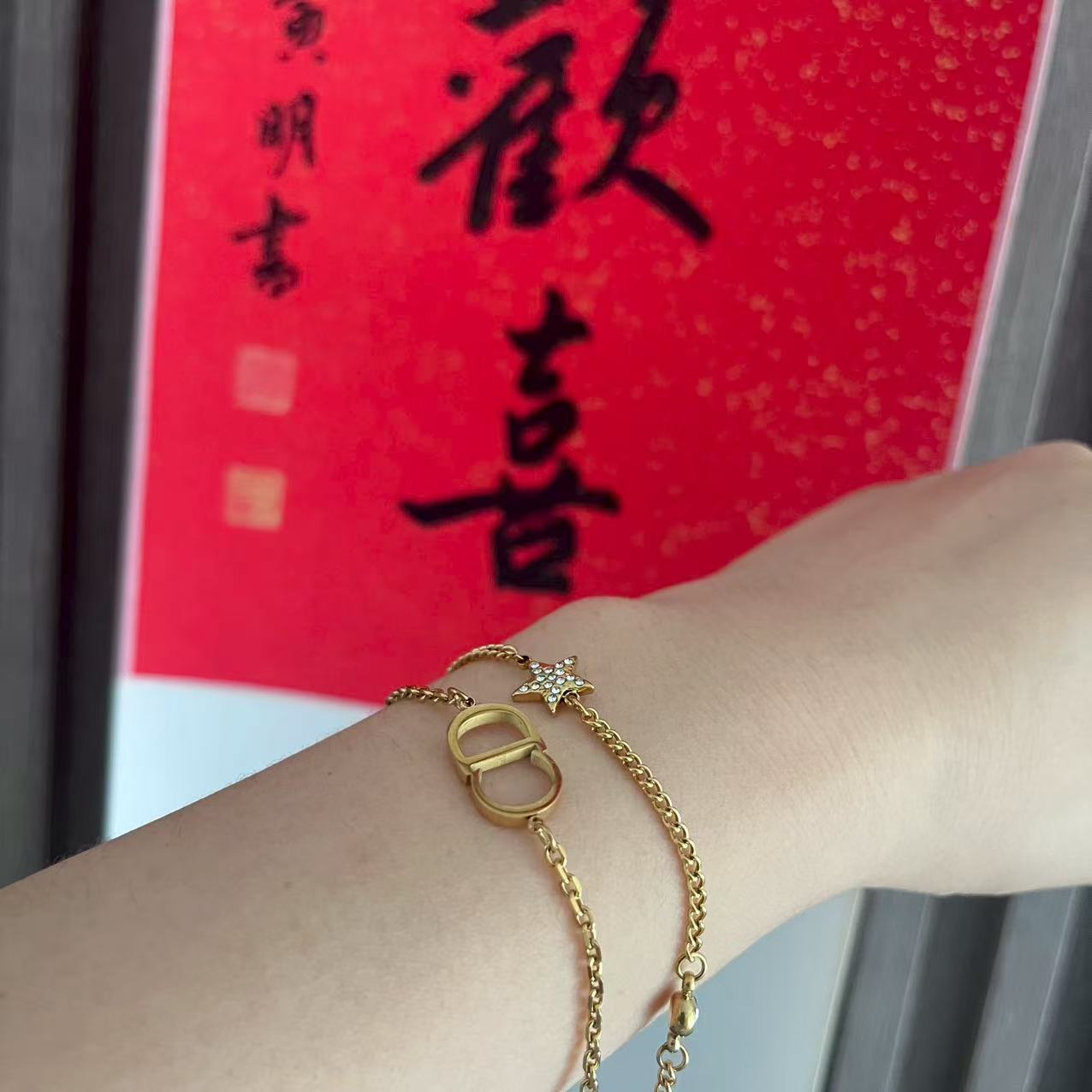 钛钢手链 CD双层手链
