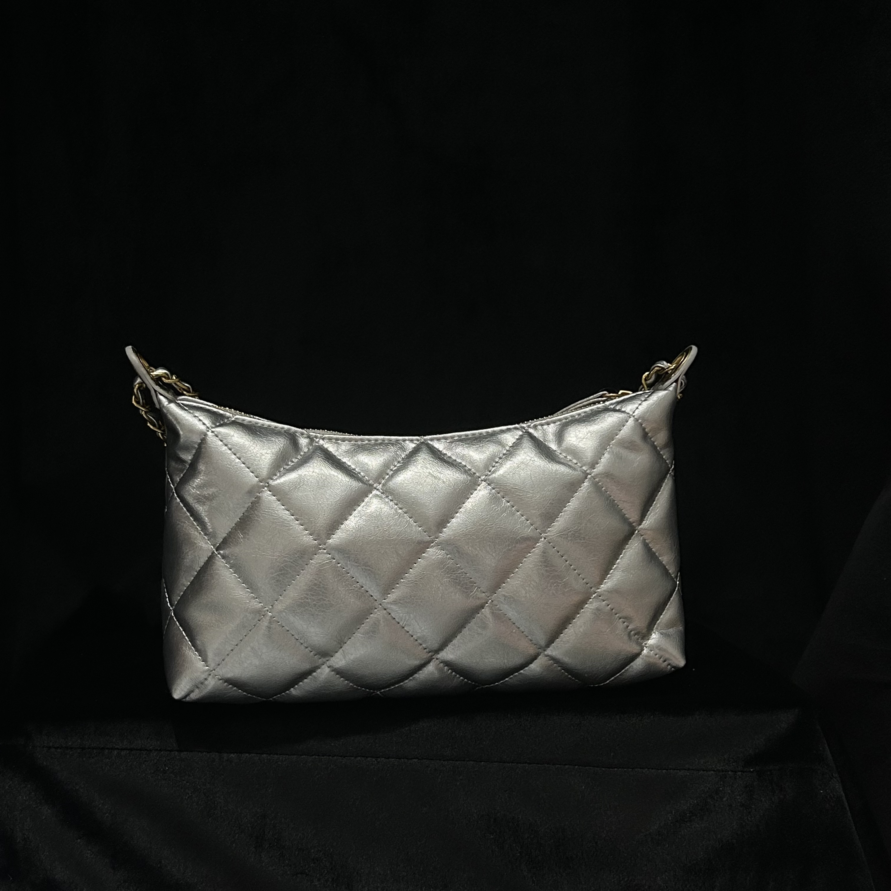 COCO 新款高端定制时尚女包 金币饺子 银色  80021