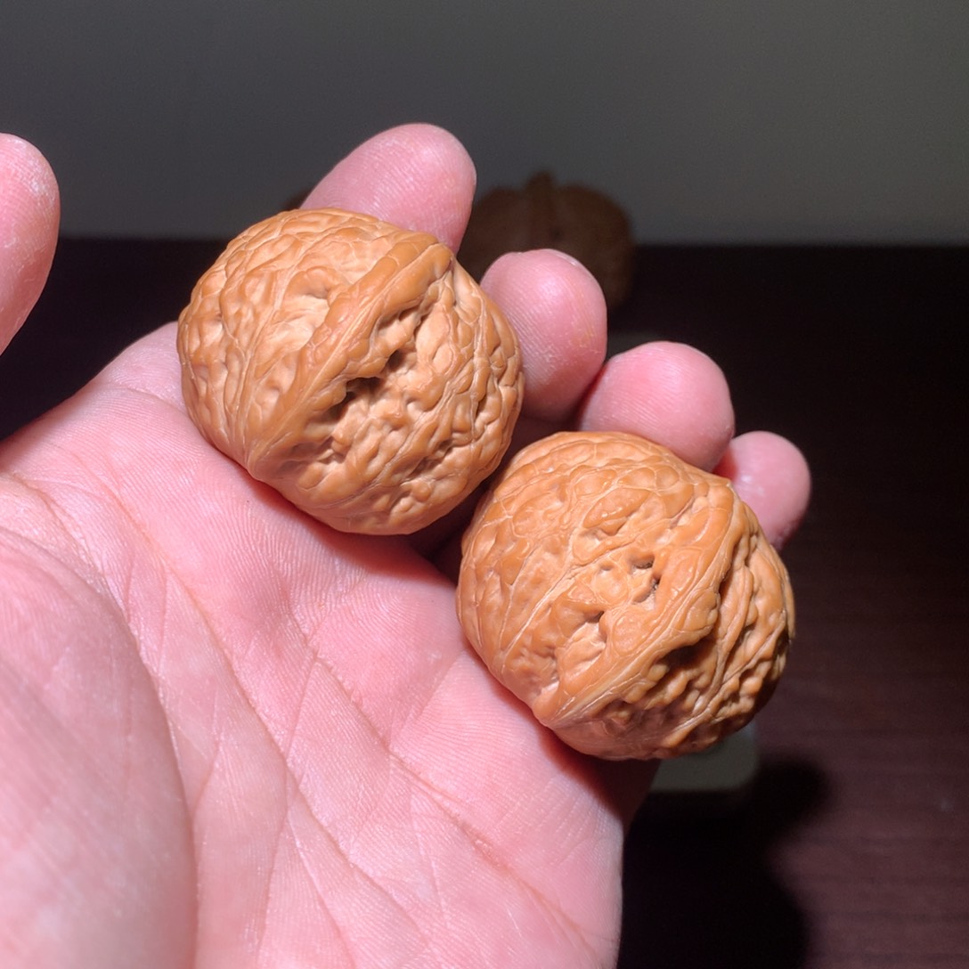 文玩核桃把件铁锤38边肚同尺