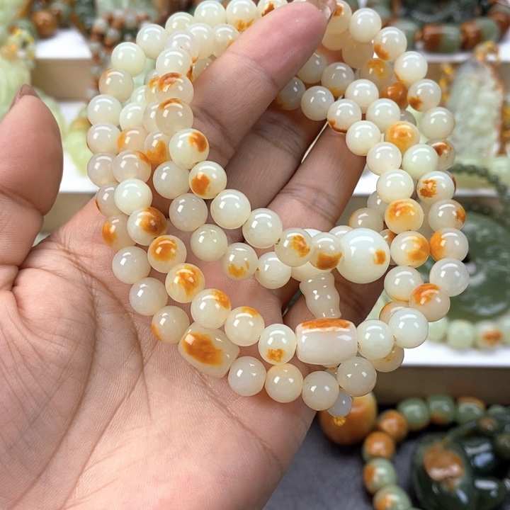 【闪购商品】透闪石质玉手链未镶嵌徐*飞