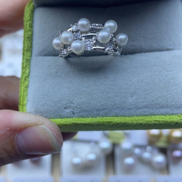 淡水珍珠未镶嵌戒指