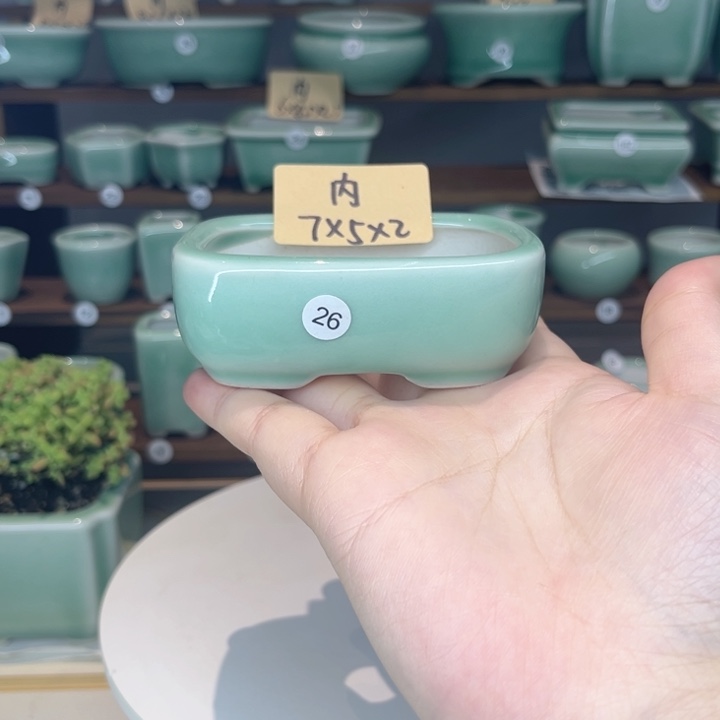 盆心缘小花盆口8宽6高3
