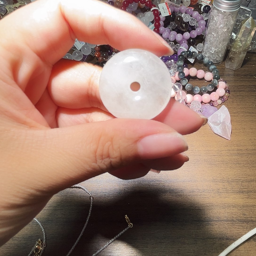 水晶手链未镶嵌喜马拉雅平安扣