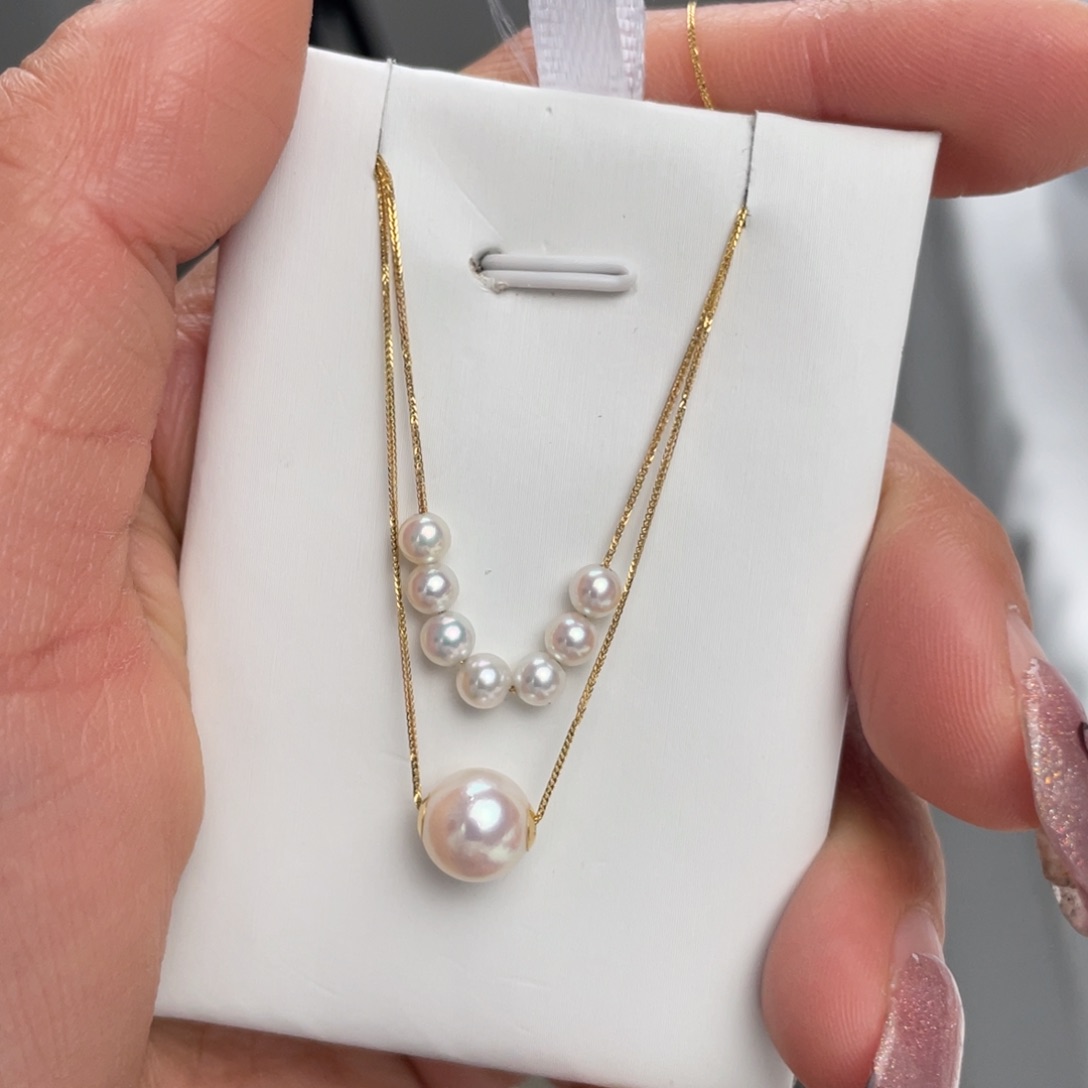 海水珍珠颈饰18K金镶嵌