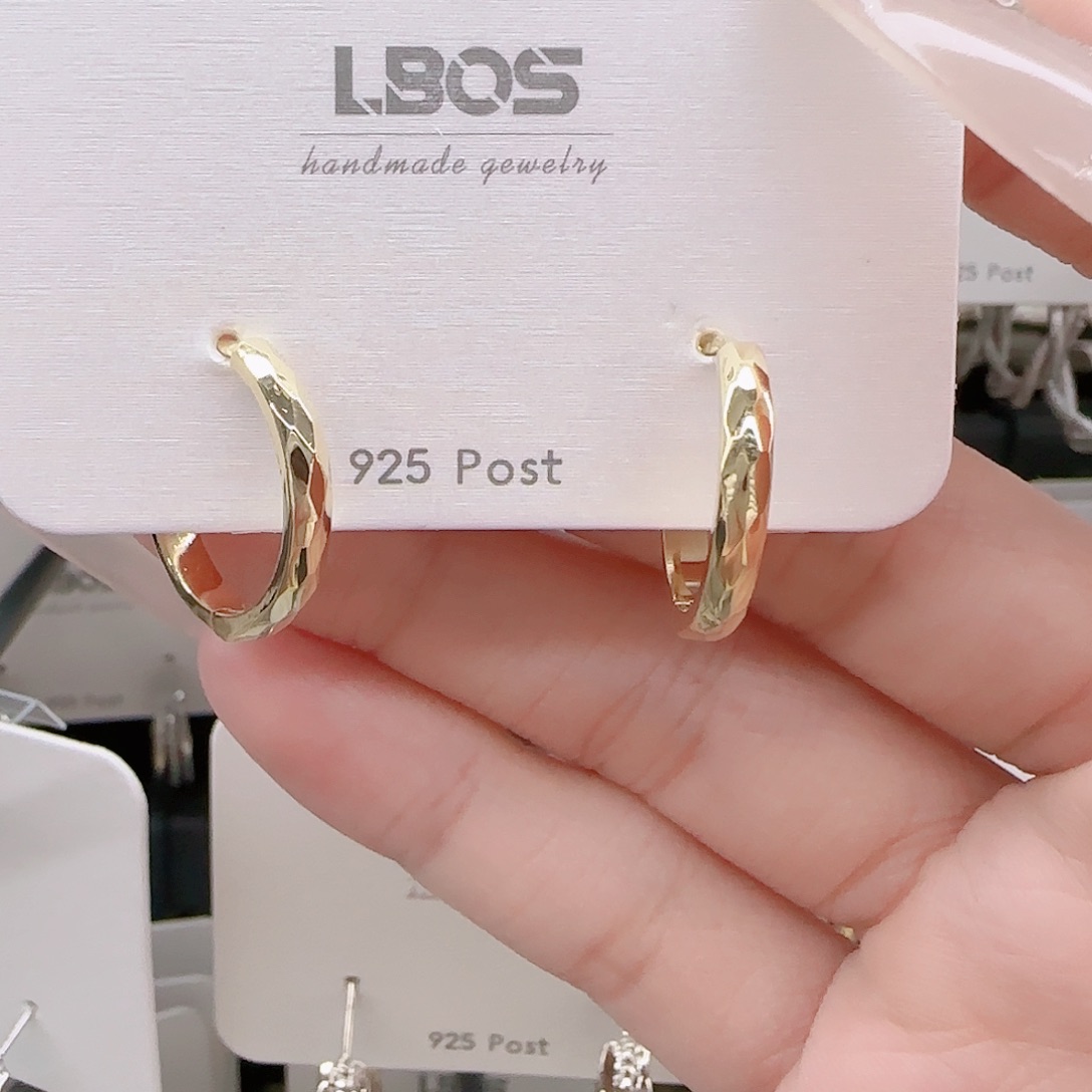 锆石铜合金925银耳环