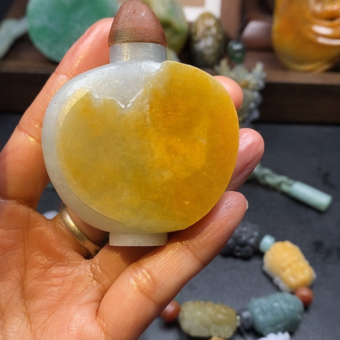 安***宝定制翡翠未镶嵌毛货抛光