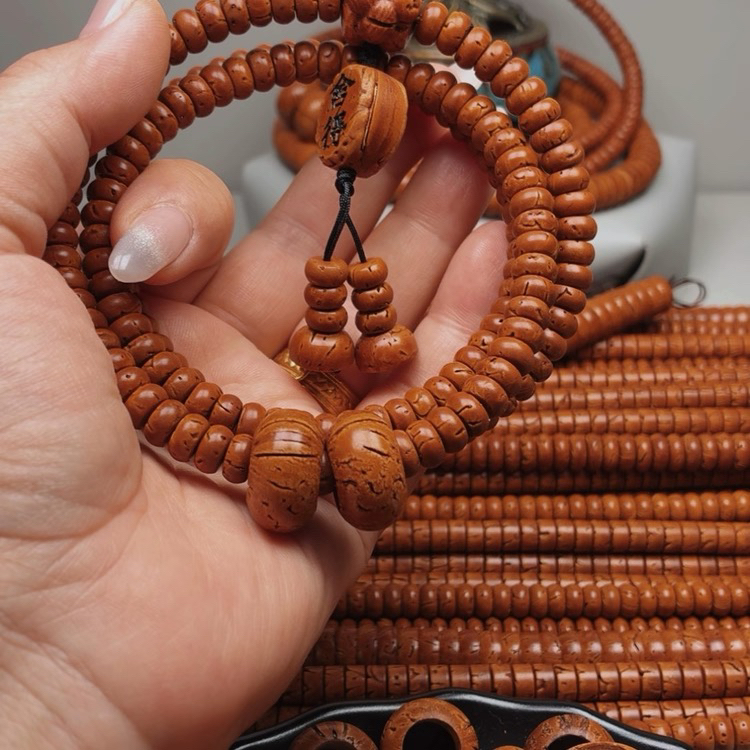 桃核手串核片（4×8）166颗桃核精品