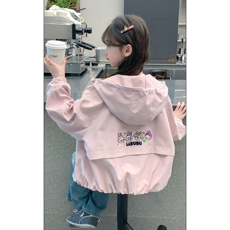 女童外套秋装2025儿童春秋新款时髦上衣大童女孩韩版冲锋衣7526
