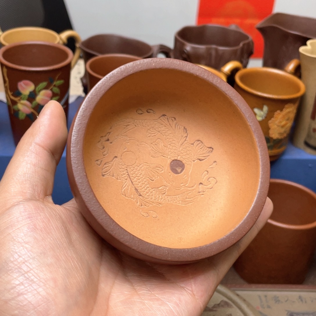 紫砂茶案紫砂主人杯100cc