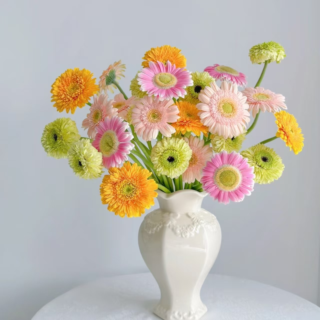 40枝随机色非洲菊1-2个色 【两单顺丰冷链或京东快递】云南鲜花