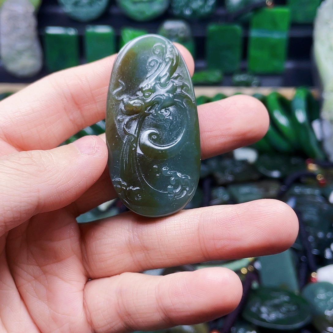 和田玉未镶嵌挂件