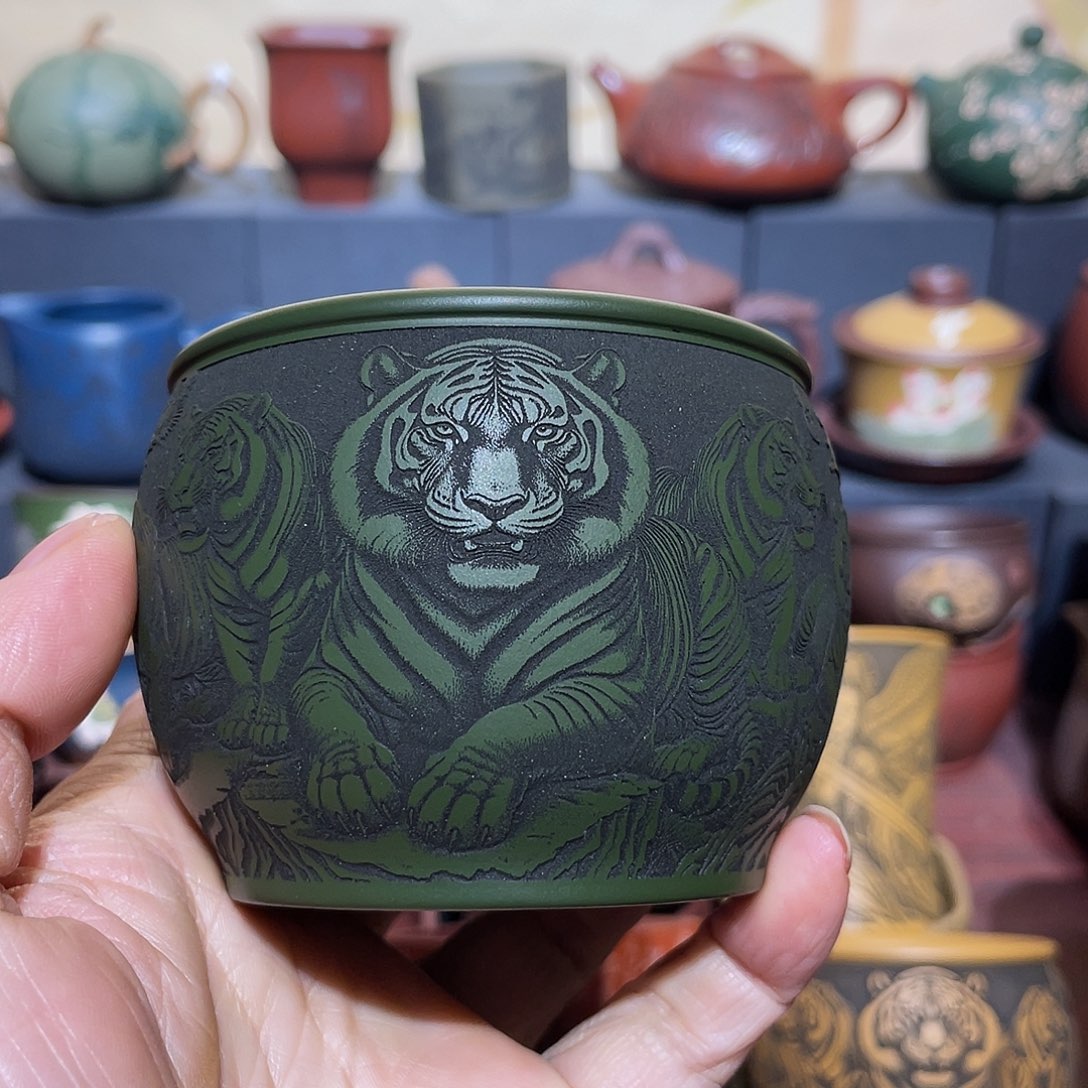 原矿紫砂手工主人杯