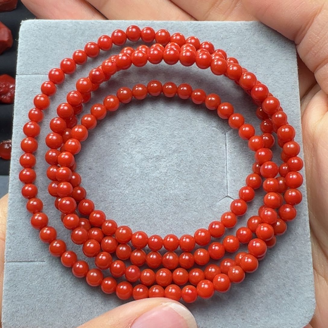 南红玛瑙手串未镶嵌