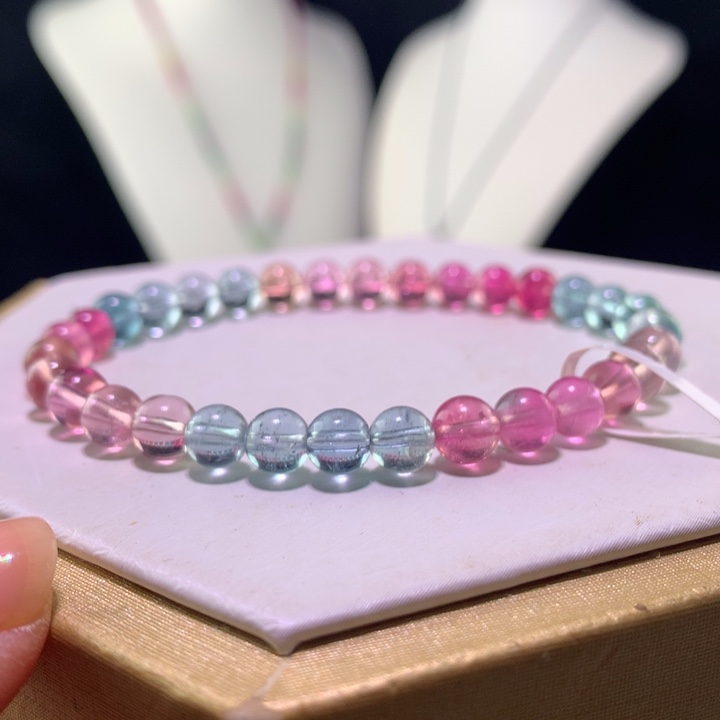 手链未镶嵌双色碧玺