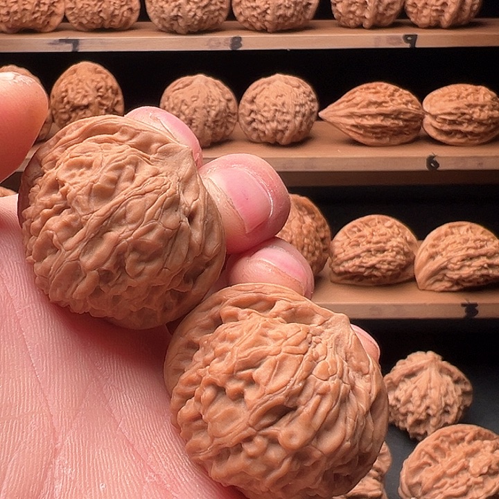 文玩核桃把件最***彩黑金刚