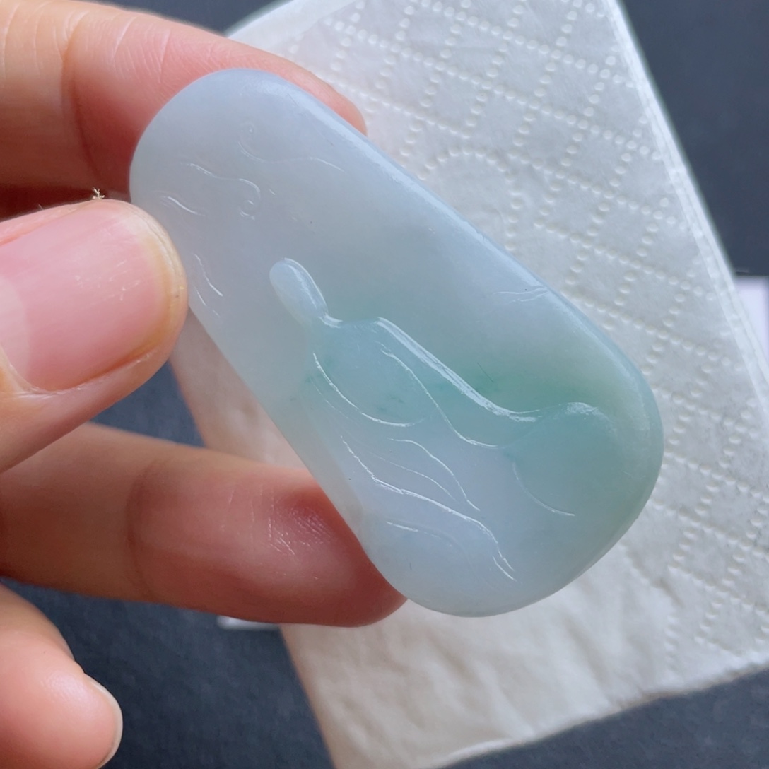 定制翡翠未镶嵌翡翠吊坠