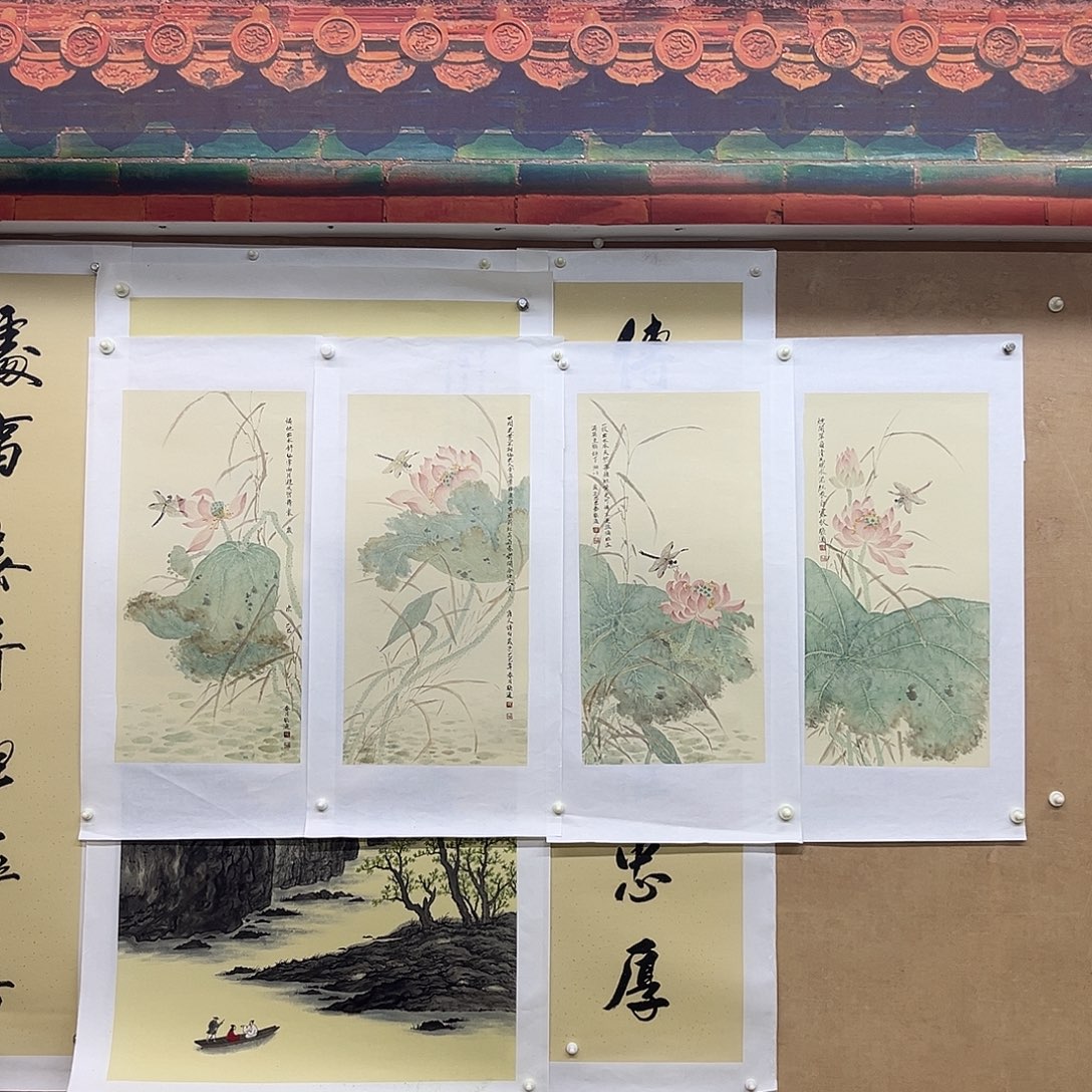 国画手绘国画，精品山水，画心