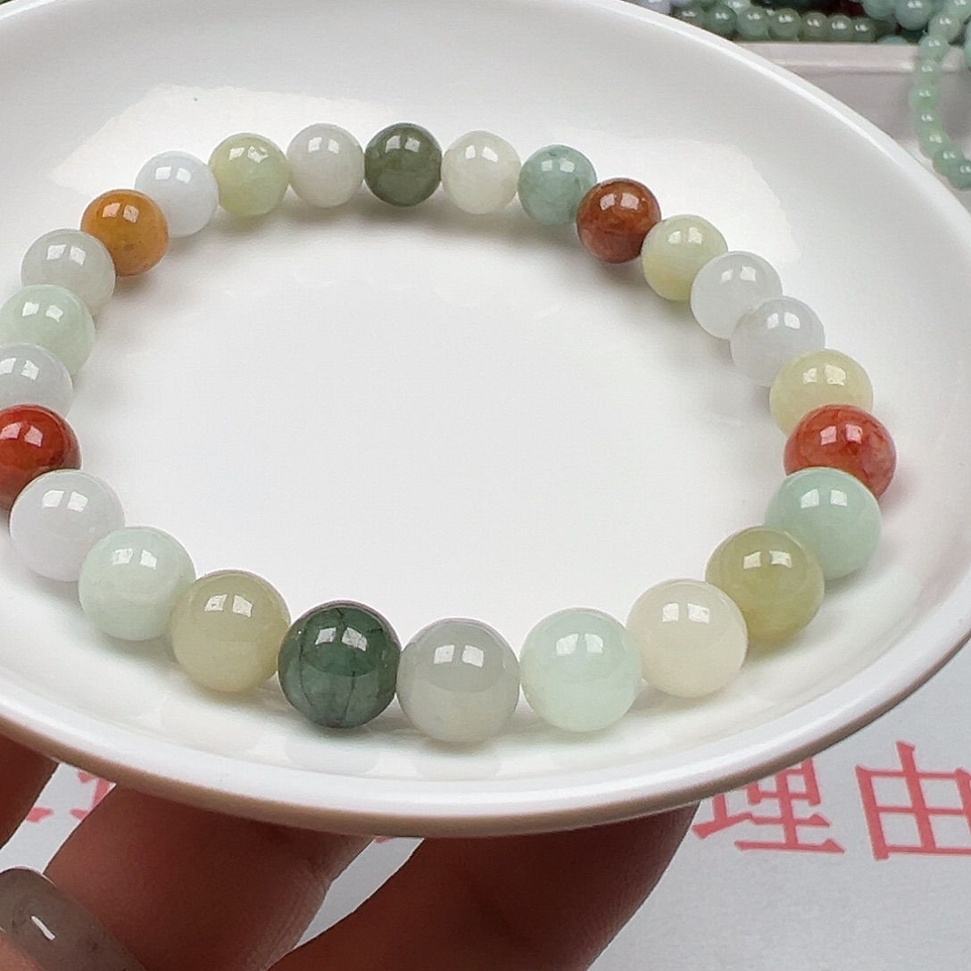 翡翠手链未镶嵌风***膀货主老华