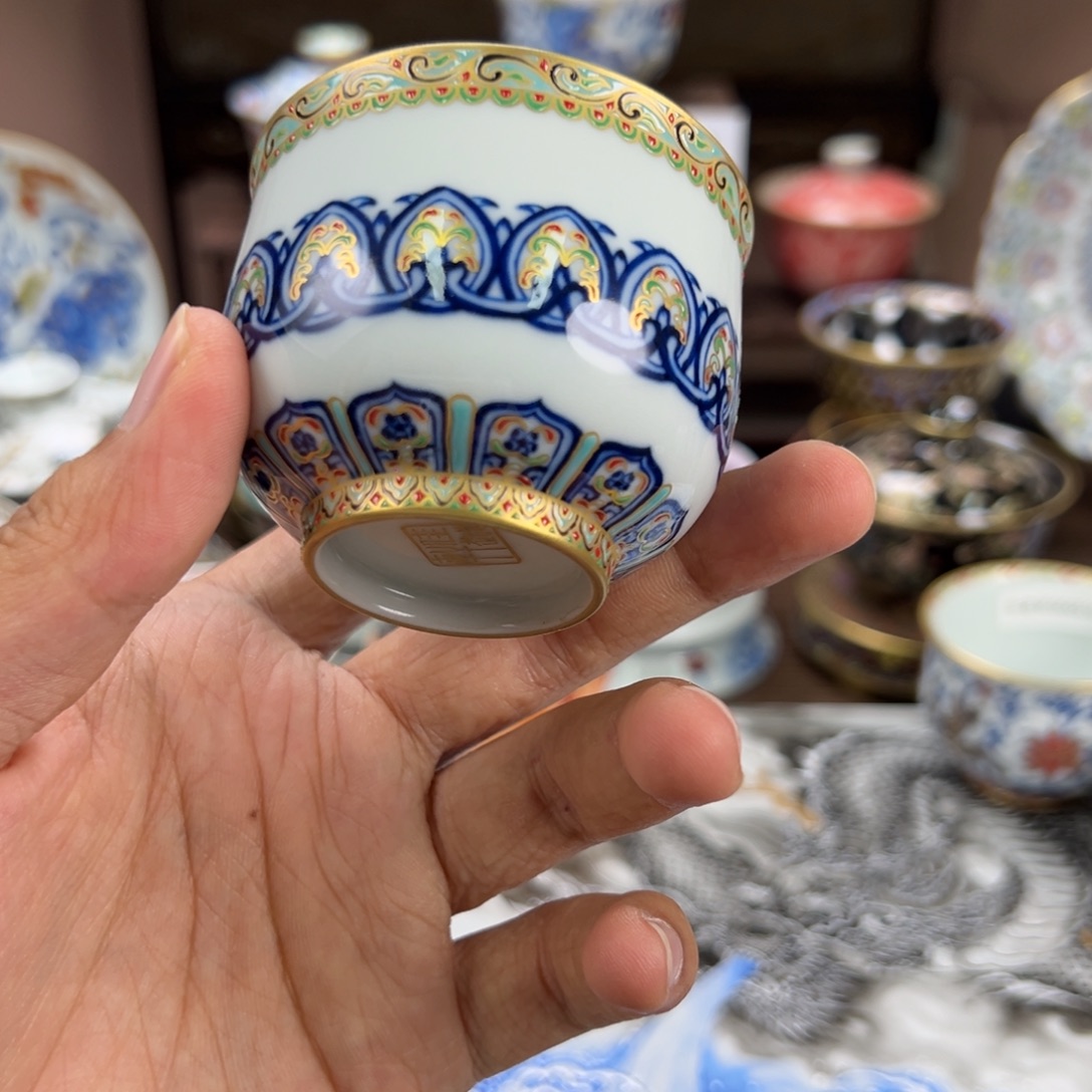 ᝰ****瓷片景德镇手工手绘陶瓷