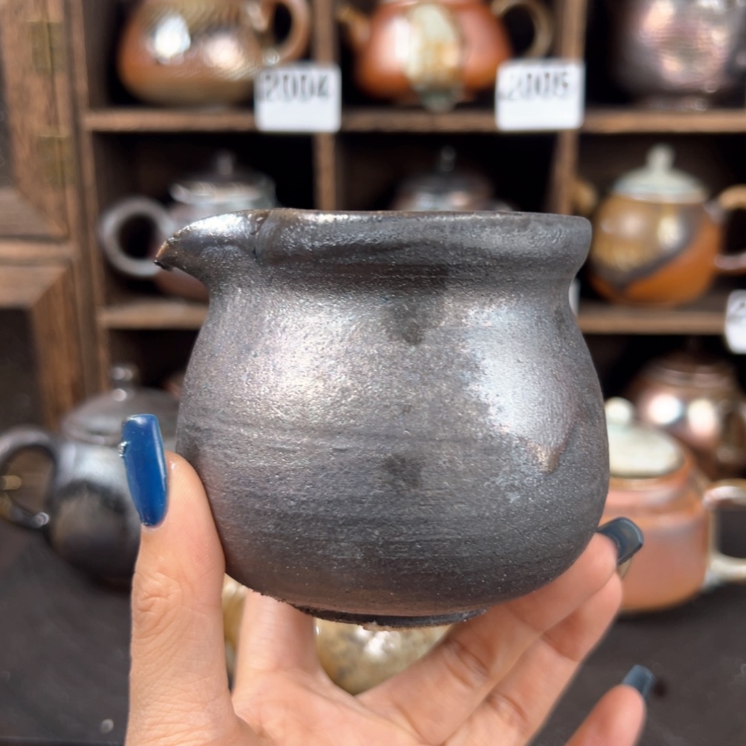 杯柴烧茶器铁胎公道