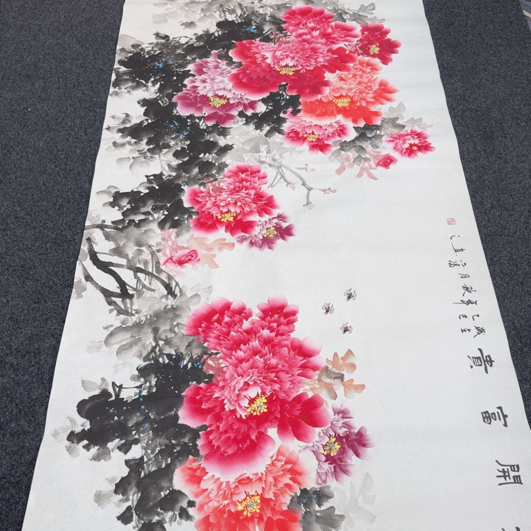 国画纯手绘山水花鸟作品