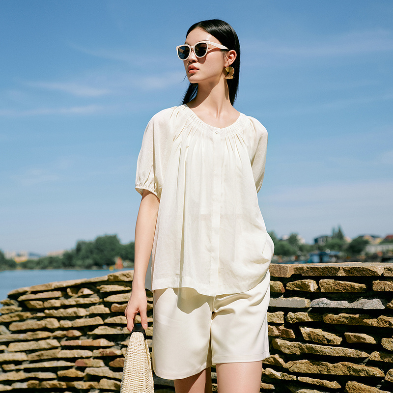 【唐长老专属】MOFAN摩凡夏新款慕斯米衬衫MDX465660