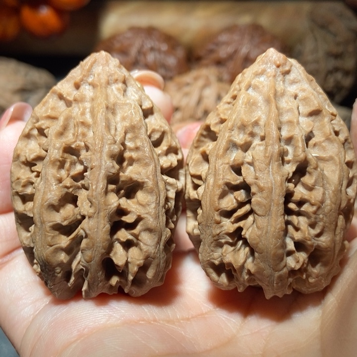 把件文玩核桃东北楸子小雪95