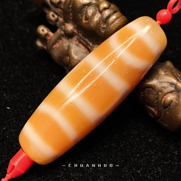 Y067聚缘橘肉系列手工息增怀37*12.1mm台珠玛瑙吊坠