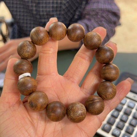 沉香手串白棋22克卡1.7多样性发1串