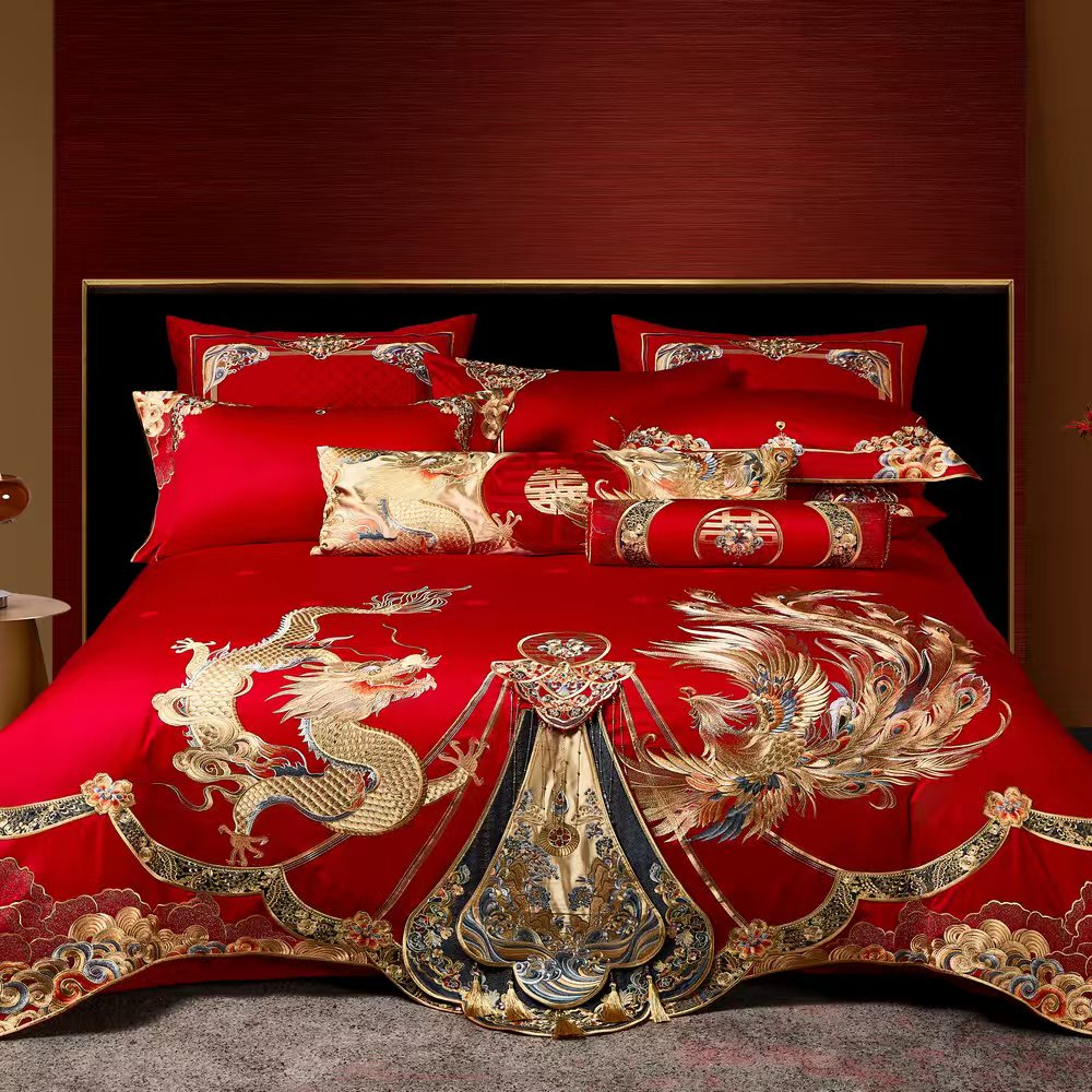 【红艳家纺】皇家喜嫁婚庆四件套