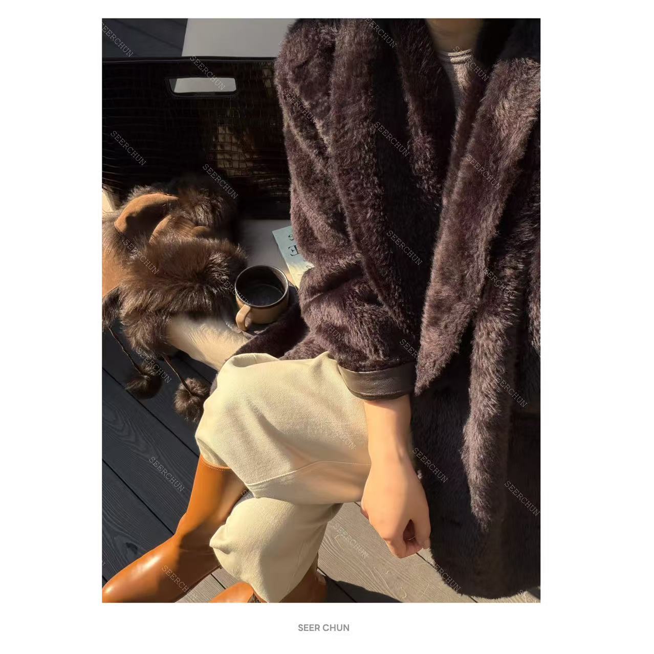 SEER CHUN“法式极简”羊皮毛一体 20545