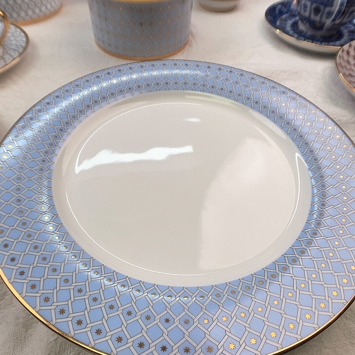 一***圆俄皇正品一杯一碟蓝色款