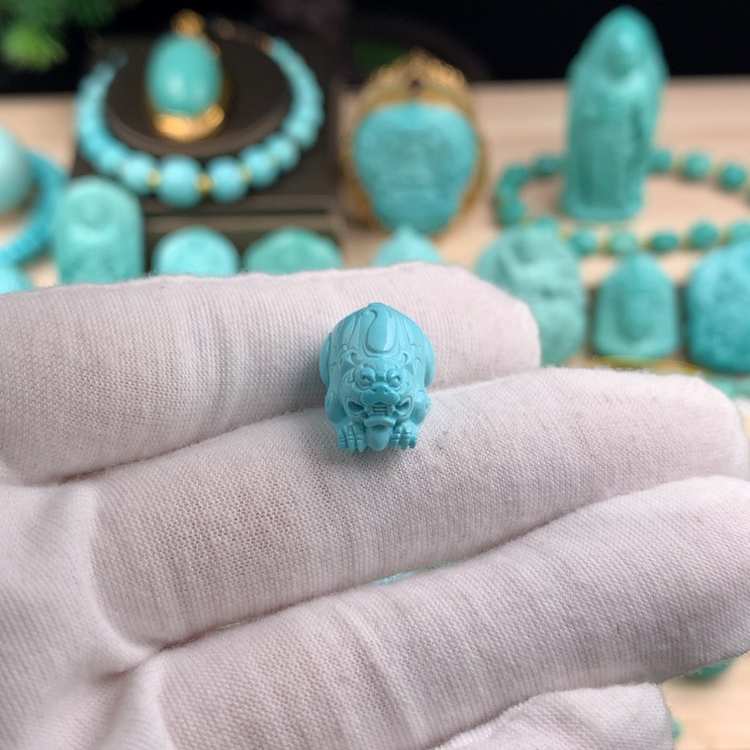 绿松石珠宝半成品未镶嵌