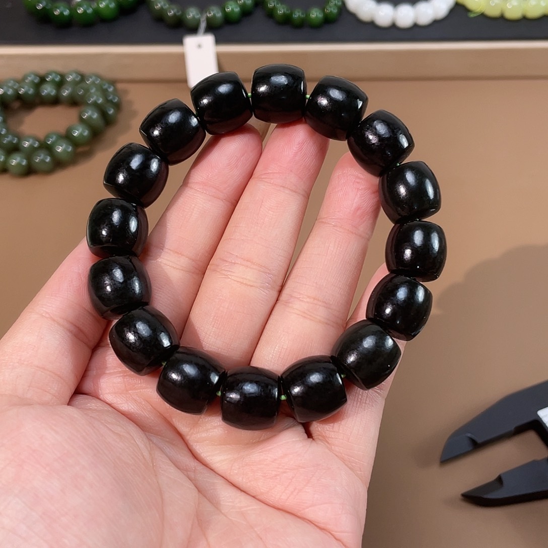 和田玉手链未镶嵌14