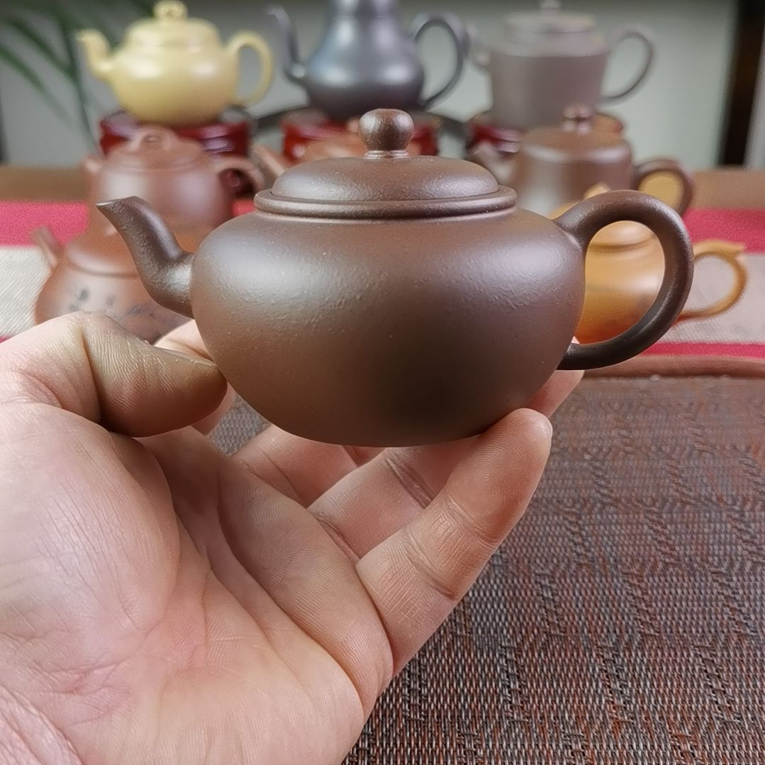 紫砂茶壶紫泥无垢170CC